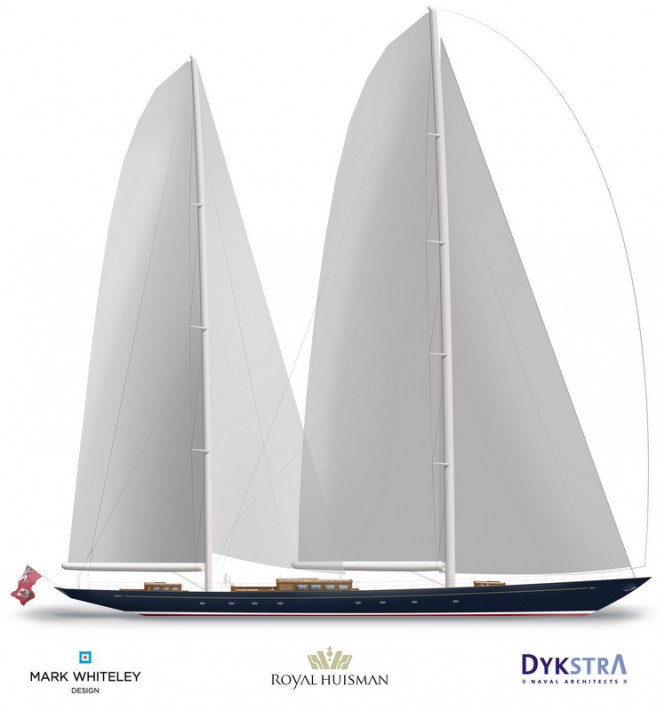 Luxury yacht Aquarius - Sail Plan Luxury yacht Aquarius - Sail Plan