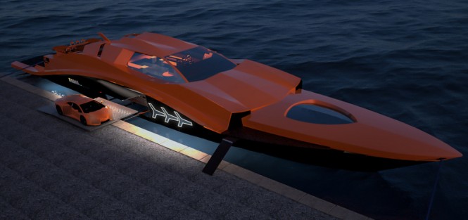 Luxury yacht F1215 concept
