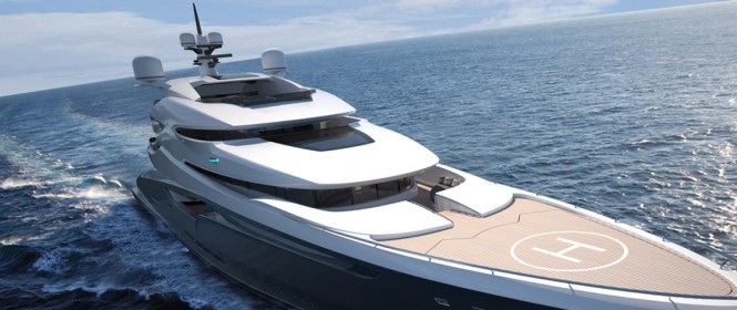 Miya superyacht concept - front view