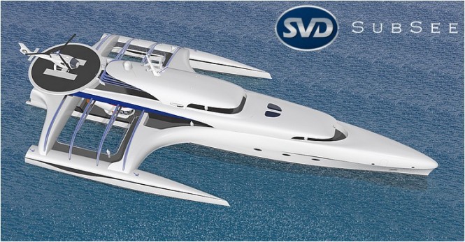 Motor yacht Project Subsee from above