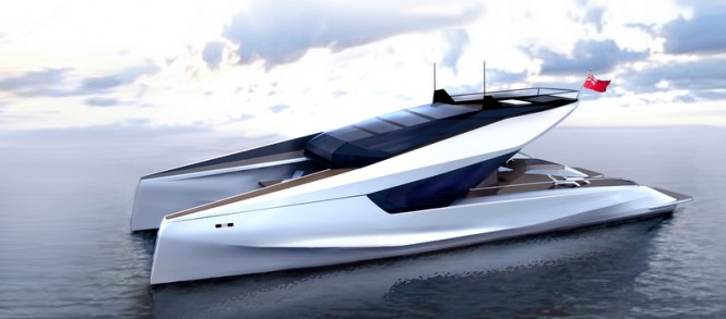 New 115' Power Catamaran Concept by JFA Yachts and Peugeot Design Lab