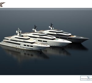 New 72m and 80m mega yacht projects by CRN and Francesco Paszkowski Design