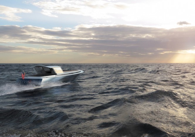 Peconic 43 superyacht tender designed by Scott Henderson