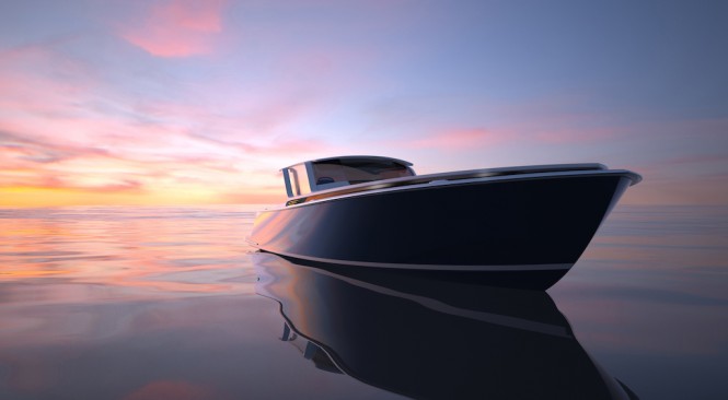 Peconic 43 yacht tender designed by Scott Henderson