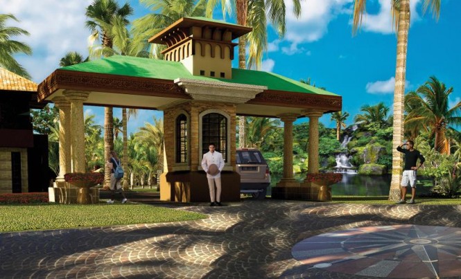 Rendering of the Golfito Marina Village & Resort Grand Entrance
