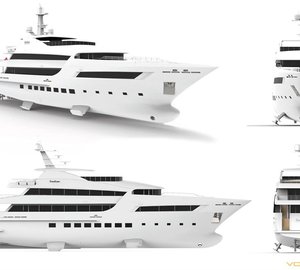 Video and photos of 47m motor yacht BEBE under construction at VOS Marine