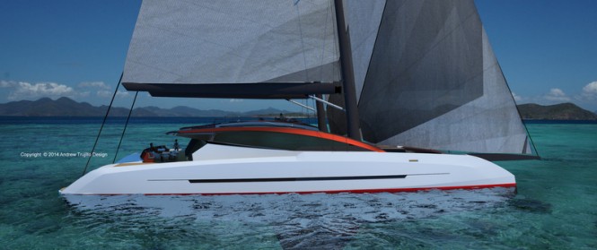 Solstice superyacht concept - side view
