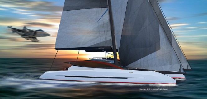 Solstice superyacht concept underway