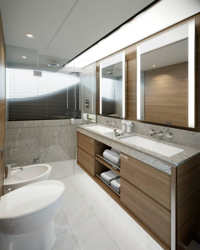 Super yacht Princess 30M - Stateroom Bathroom