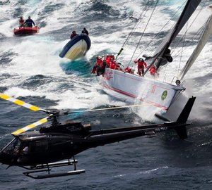 Wild Oats XI Yacht ready to participate in the Rolex Sydney Hobart Yacht Race 2014