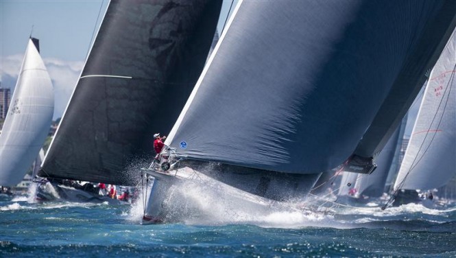 Superyacht Wild Oats XI at the start line - Photo by Rolex Carlo Borlenghi