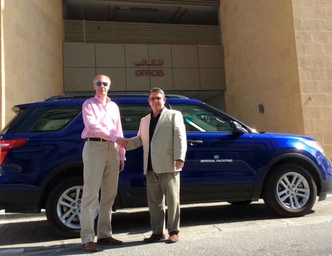 Trevor de Faoite - Director of Sales - Outer Reef Yachts Europe (left), Peter N Divers (right)
