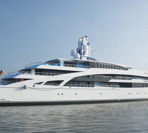 Sea trials for 101m motor yacht I DYNASTY (V853) 