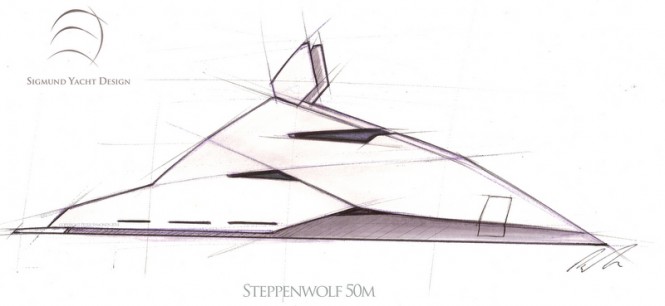 50m Steppenwolf Yacht Concept