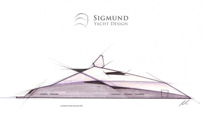 50m super yacht Steppenwolf concept by Sigmund Yacht Design