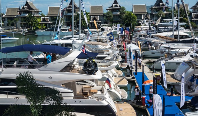 A packed marina included 17 boats over 20 metres in length and a total of 51 boats on display.