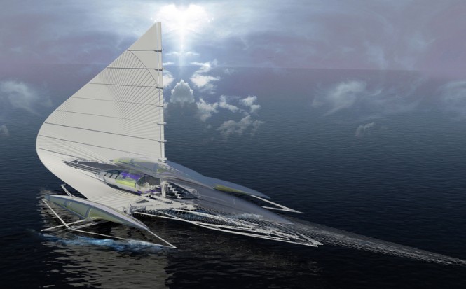 A solar-powered yacht by Architect Margot Krasojevic A solar-powered yacht by Architect Margot Krasojevic