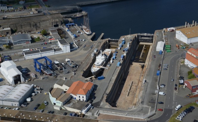 Atlantic Refit Center, La Rochelle, France - Image credit to B. Henry