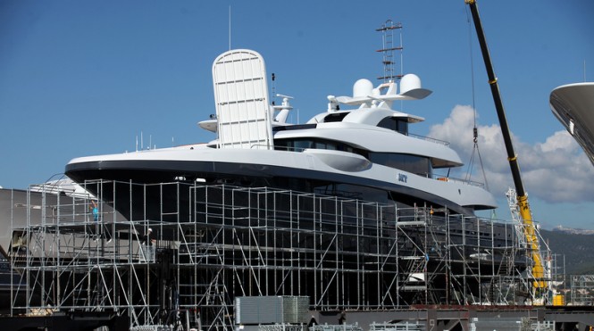 Exterior makeover for motor yacht SKY - Photo by Gregory Scicluna 