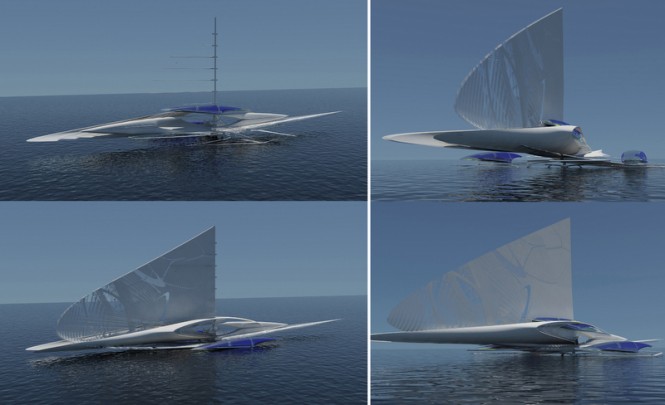 Fresnel Trimaran yacht by Architect Margot Krasojevic Fresnel Trimaran yacht by Architect Margot Krasojevic