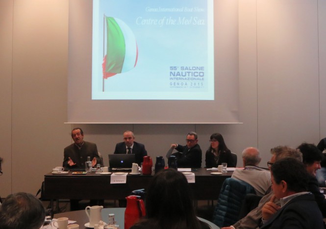 Genoa International Boat Show Press Conference at boot Dusseldorf 2015