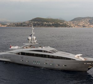 New photos of ISA 140 Sport Hybrid motor yacht SILVER WIND released by ISA Yachts