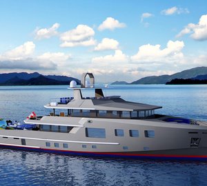 New Ocean Series 125 STX Explorer Yacht Concept by Bray Yacht Design