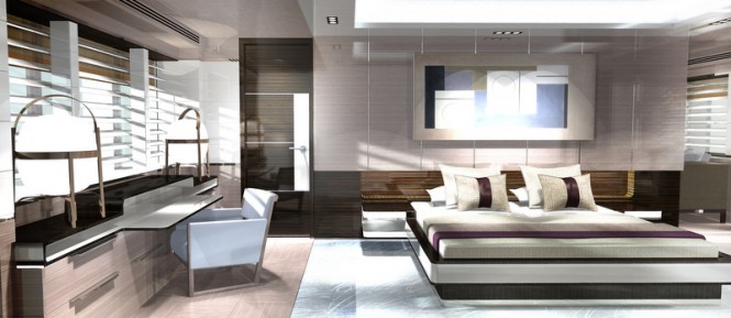 Luxury yacht ASYA - Interior - Image credit to Bannenberg and Rowell Design