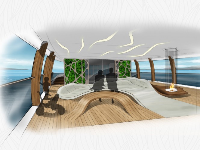 Luxury yacht CASA concept - Interior
