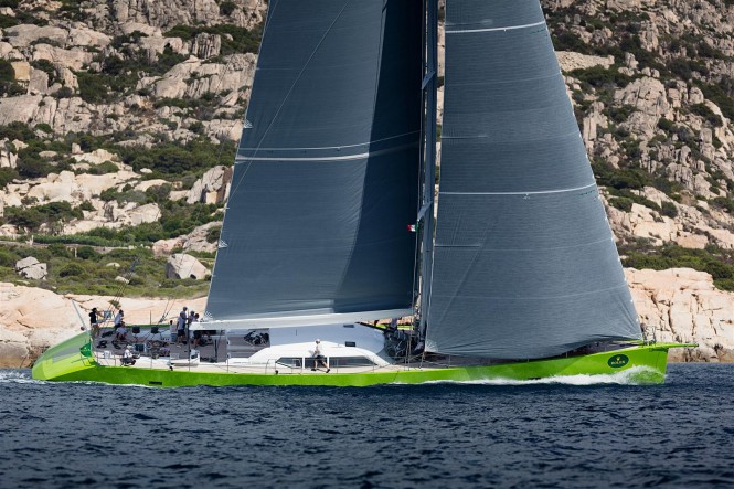 Luxury yacht Inoui under sail - Photo by Carlo Baroncini