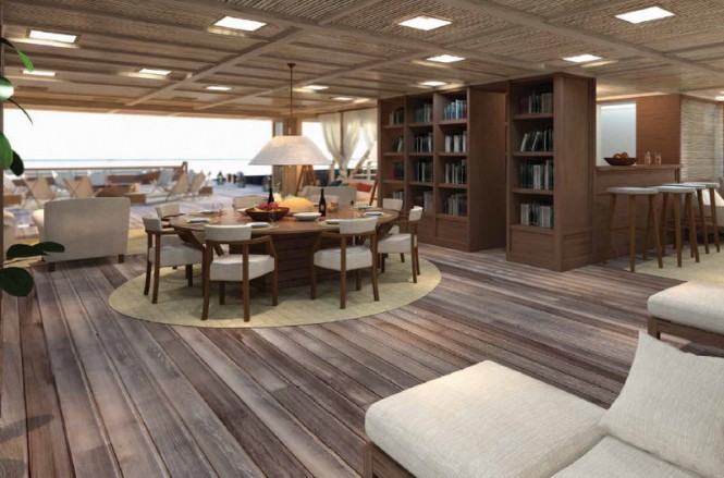 Luxury yacht X-Ballet concept - Interior