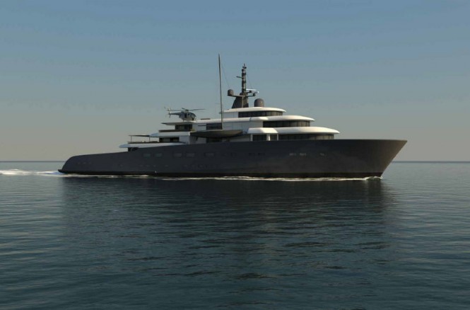 New 92m mega yacht X-Ballet concept by Pastrovich