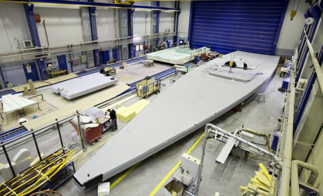 Overview from production of Swan 115-002 © Nautor's Swan Karolina Isaksson, Bildbolager Du&Vi