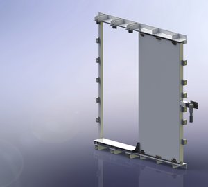 84m Echo trimaran yacht to feature watertight sliding door by Newthex