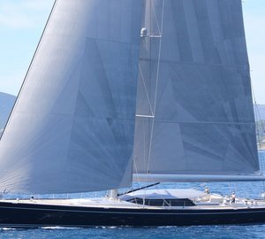 New photos of Royal Huisman sailing yacht BLUE PAPILLON