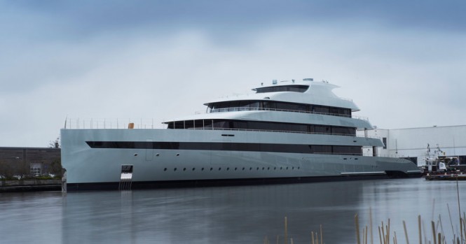 Superyacht Savannah on the water