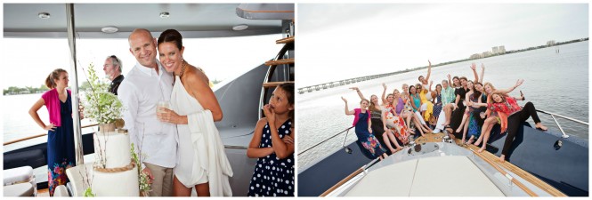Weeding aboard ALGORYTHM yacht