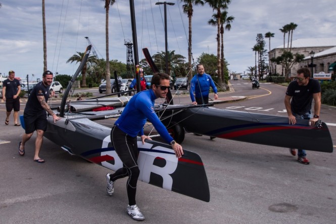 ben Ainslie Racing team training in Bermuda - Photo by Alex Palmer BAR