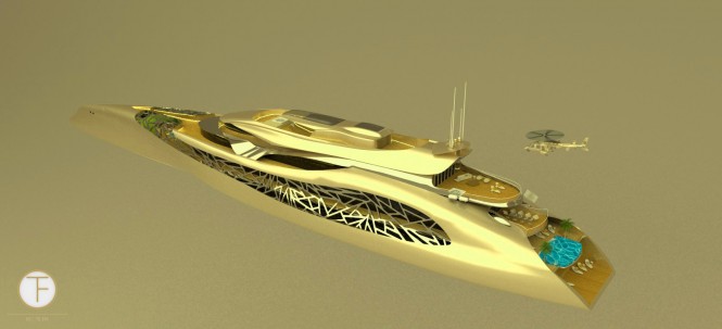 135m Fotiadis Axe Bow High Perfomance Motor Yacht Concept