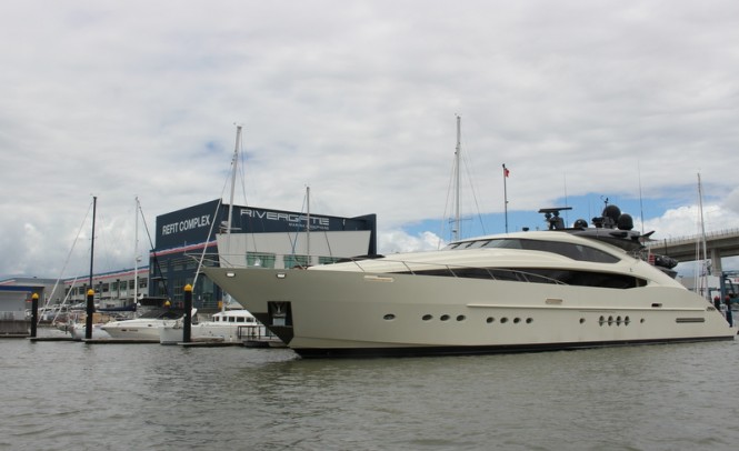 45m Palmer Johnson superyacht Vantage at Rivergate Marina and Shipyard