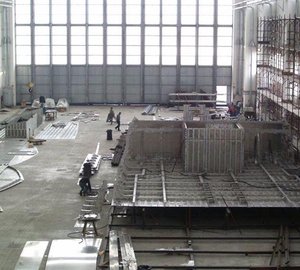Photos of 62m Rossinavi superyacht FR031 under construction