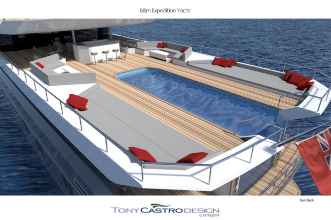 68m Tony Castro Superyacht Concept - Exterior