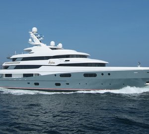 Full hull wrap for 68m Abeking & Rasmussen motor yacht AVIVA 