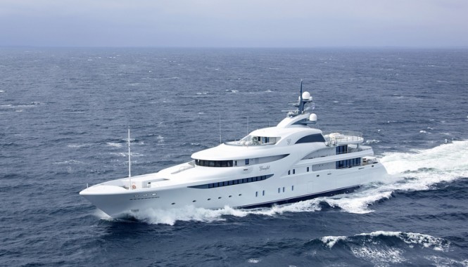82m mega yacht Graceful - Repair Lille Belt Denmark