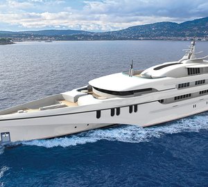 First renderings of 84m Echo Trimaran Motor Yacht and her 46m Shadow Vessel