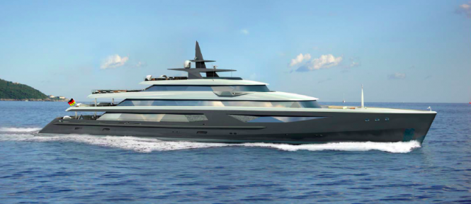 86m Adamantine yacht concept by Ivan Erdevicki
