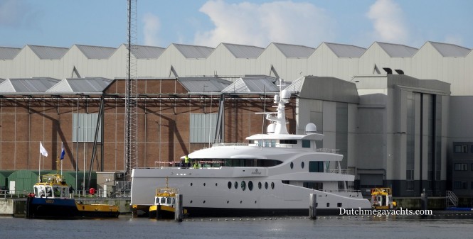 Amels superyacht Madame Kate at launch