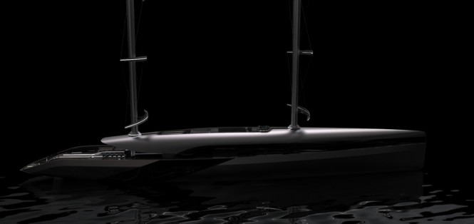 CAUTA superyacht project - Side View