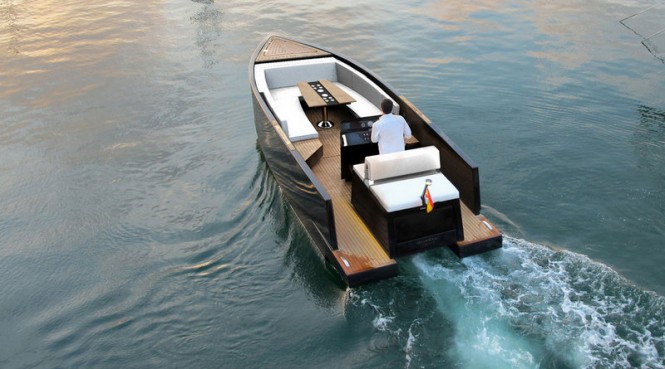 D23 luxury yacht tender - aft view