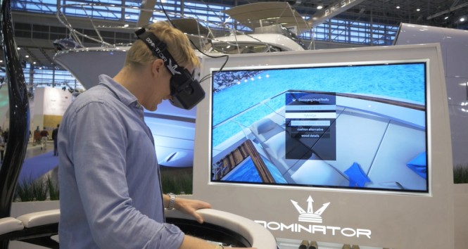 Dominator luxury yacht ILUMEN brought to life by virtual reality
